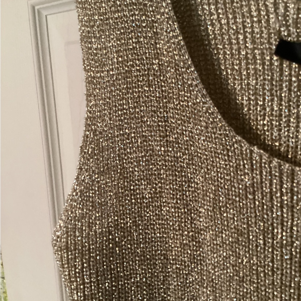 Sparkling gold tank Top